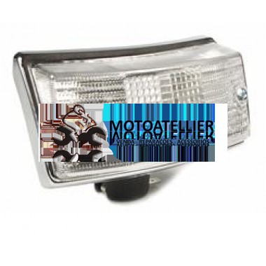 Pisca Branco Cromo Frente Esq. Vespa  PX/PE /T5 